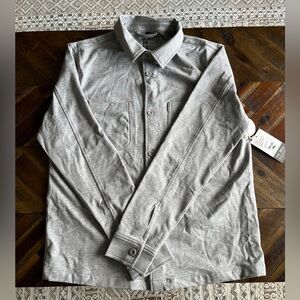 Vuori Light Heather Gray Shirt Jacket